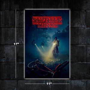 Stranger Things poster - 11x17 wall art print merch gift netflix series movie